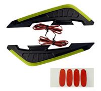 Kit Luci LED Laterali per moto, Alettoni Aerodinamici ABS 12V(yellow) | Per Uso Stradale, Design Aerodinamico, Ideale per Motociclisti, Plastica ABS Leggera, 5 Colori