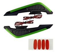Kit Luci LED Laterali per moto, Design Aerodinamico, 12V Kit(green) | Per Uso Su Strada, Design Aerodinamico, Ideale per Motociclisti, Materiale ABS, Colore o Blu