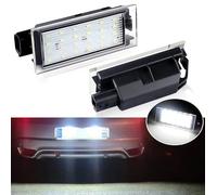 Kit luci led targa compatibile con Fiat Renault Clio Kangoo Koleos Twingo posteriori canbus NO ERRORE 18 SMD 6000K luce bianco ghiaccio placchetta lampada ricambio (Renault)