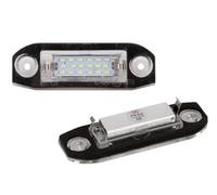 Kit luci led targa compatibile con Volvo XC60 XC70 XC90 V50 V60 posteriori canbus NO ERRORE 18 SMD 6000K luce bianco ghiaccio placchetta lampada ricambio (Volvo)