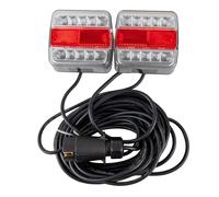 Ama Kit fanali posteriori magnetico a LED 28849 12 V con cavo 7,5 m per rimorchi carrelli trattore