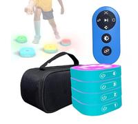 Kit luci per allenamento della reattività e dell'agilità, luci per allenamento della velocità a 4 colori, 4 modalità, 4 colori di luce, design magnetico, migliora la velocità, per calcio, boxe, fitnes