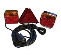 Kit Luci Posteriori alogene AMA con magnete, Portatarga, 7,5m + 2,5m cavi