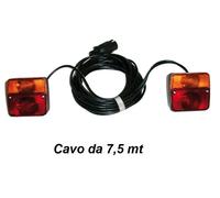 KIT LUCI POSTERIORI DA FISSARE CON VITI - CAVO 7,5 MT - BARCA CAMPER GOMMONE