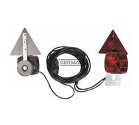 Kit luci posteriori magnetico con catadiottri triangolari macchina agricola