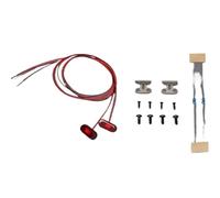 Kit Luci Rc Per Tamiya Per Scania 770s R620 Per Actros Per Volvo Per Man 1/14 Indicatore Larghezza Spia Luminosa Rc Camion Rimorchio Ribaltabile Fai Te Parte(Red)