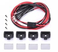 Kit Luci Rc Per Wpl-D12 Per Suzuki Carry 1/10 Faro Tetto Quadrato Riflettore Rc Minivan Camion Parti Ricambio L'aggiornamento