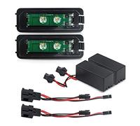 Kit Luci Targa Led,Compatibile Con VW Golf 4 5 Passat Porsche Cayman Cayenne 911 Seat Altea Leon Skoda Superb,12V 10W Canbus No Errore,Impermeabile IP67, Dimensione 77X28mm