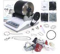 Kit lucidatrice elettrica per bicchieri, con timer di 7 giorni, per lucidare pietre fai da te per gemme, rocce, cristalli, tutte le età