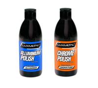 Kit Lucidatura Alluminium + Chrome Polish Lucidante 250gr Pasta abrasiva lucida
