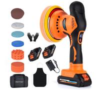 KIT LUCIDATURA AUTO 6 POLLICI CON CUSCINETTI E BATTERIE A VELOCITÀ REGOLABILE PE