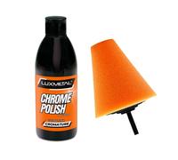 Kit Lucidatura Chrome Polish Lucidante 250gr + Cono Soft Tampone per Lucidare