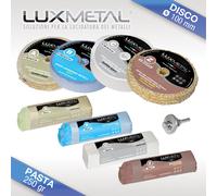 Kit Lucidatura lucidare alluminio acciaio ottone rame cromatura ossidato argento