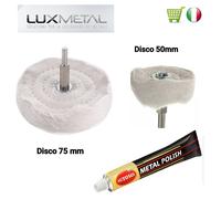 Kit lucidatura per pulire lucidare cromature alluminio autosol metal polish