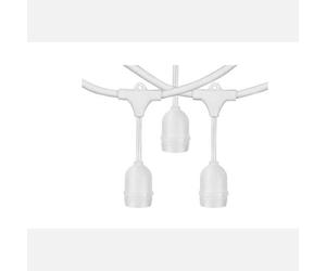 Kit Luminaria Con 10 Portalampade E27 10m Bianco