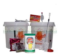 KIT LUSSO FERMENTAZIONE COOPERS PER BIRRA 2 CONTENITORI CON TRAVASATORE + MALTO