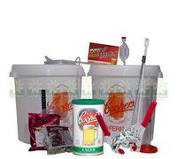 KIT LUSSO FERMENTAZIONE COOPERS PER BIRRA CON TRAVASATORE + MALTO + TAPPATRICE