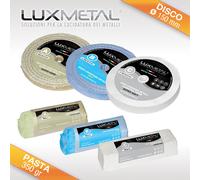 kit lux metal per lucidare pulire alluminio ottone rame acciaio inox cromatura