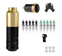 Kit Macchina For Tatuaggi Penna Professionale Completa For Macchinetta For Con Alimentatore Wireless Forniture For Arte For Principianti For Trucco Permanente Azionamento Di Precisione(Complete Kit 1)