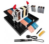 Kit macchina l'estensione capelli for K-Tip I-Tip,mini strumento fusione | Piastra di fissaggio piatta che si riscalda fino a 260°C, 6 confezioni di stick di colla alla cheratina inclusi