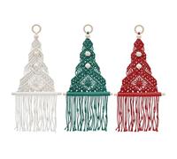 Kit Macrame per albero di Natale - Decorazione di Boho fai da te, Set per principianti Craft | Progetto di decorazione da appendere d'arte fatta a mano, display da parete