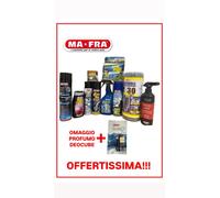 KIT MAFRA 10 PEZZI + 1 OMAGGIO PULIZIA E ASCIUGATURA COMPLETA PER AUTO MOTO