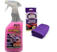 KIT Mafra LAST TOUCH 2.0 EXPRESS Cera Liquida Superveloce Spray Per Una Rifinitura Perfetta. Effetto Specchio + Ma-Fra, 1Shine Esterni, Panno in Microfibra per Pulizia Esterni Auto Formato 30x30cm