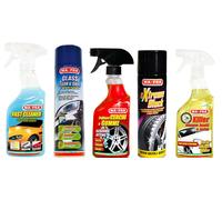 KIT MAFRA TRATTAMENTO PULIZIA ESTERNI RINNOVA AUTO COFANO GOMME CERCHI VETRI