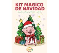 Kit Mágico de Navidad: Libro de Colorear y Recortables con Realidad Aumentada 3D