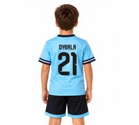 Kit Maglia Dybala 21 e Pantaloncino Argentina Azzurra Home Ufficiale Mondiali