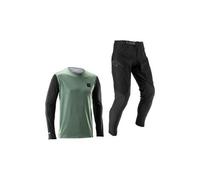Kit maglia e pantaloni a maniche lunghe leatt gravity 1 0 verde