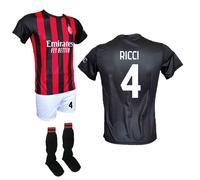 Kit Maglia Ricci 4 Milan Pantaloncino Bianco e Calzettoni 2025-2026 ufficiale