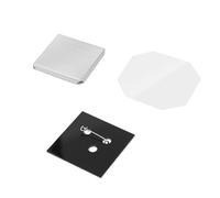 Kit magneti da frigo fai da te quadrati 100/500/1000 pezzi con superficie in acrilico e inserti in cartone ricariche per badge maker per souvenir fatti a mano(Pin/2x2in,1000set)