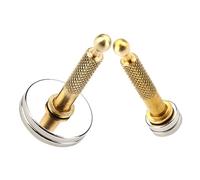 Kit Magneti per Riparazione Chitarra 2 Pezzi Oro Acciaio | Impugnatura Ergonomica, Base Rotonda, per Folk Guitar e Strumenti Elettrici, Adatto a Uso Professionale o Amatoriale