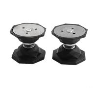 Kit magnetico fermaporta 2 pezzi per camper e roulotte, forte tenuta magnetica e design elegante (nero)