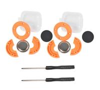 Kit magnetico universale CB con manopola rotonda per radio, altoparlante e microfono, supporto magnetico per Motorola HLN9073B CDM1250 CDM750 Kenwood TK768G TK868G TM471A (confezione da 2 arancioni)