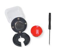 Kit magnetico universale CB con manopola rotonda per radio, altoparlante e microfono, supporto magnetico per Motorola HLN9073B CDM1250 CDM750 Kenwood TK768G TK868G TM471A (nero)