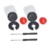 Kit magnetico universale CB con manopola rotonda per radio, altoparlante e microfono, supporto magnetico per Motorola HLN9073B CDM1250 CDM750 Kenwood TK768G TK868G TM471A (confezione da 2, nero)