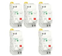 Kit Magnetotermici differenziali Schneider 10A 1P+N 30MA AC 4,5KA 2 moduli R9D60610