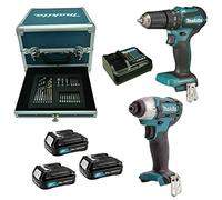 KIT MAKITA CLX228SAX2 TRAPANO AVVITATORE MASSA BATTENTE + 3 BATTERIE 12V 2,0Ah
