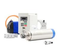 Kit mandrino raffreddato ad acqua 2,2 kw ER20, 4 cuscinetti, supporto mandrino HY 2,2 kw e 80 mm e pompa acqua 75w(110v,Steel Ball Bearing)