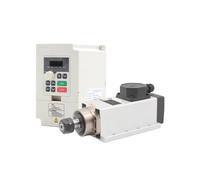 Kit mandrino raffreddato ad aria ER20 da 2,2 kW, 4 cuscinetti, precisione 0,01 mm, quadrato, con flangia e inverter/VFD da 2,2 kW 220 V(Ceramic Bearings,220v)