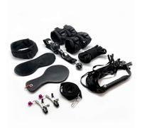 Kit manette corda collare con guinzaglio morso sadomaso sexy costrittivo bondage