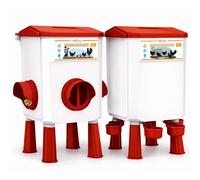 KIT MANGIATOIA ABBEVERATOIO GALLINE DISPENSER AUTOMATICO DISTRIBUTORE MANGIME