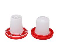Kit Mangiatoia e Abbeveratoio per Pulcini Automatico di Alimentazione e Abbeveraggio per Pollame Durevole per Polli, Anatre e Piccioni 5,6 Once 160 Ml