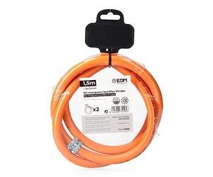 KIT MANGUERA BUTAFLEX BICAPA 9X15MM 1,5MTS (INCLUYE 2 ABRAZADERAS)