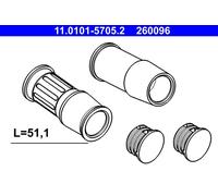 Kit manicotti di guida, Pinza freno Assale anteriore per SEAT VW ALHAMBRA SHARAN