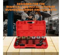 Kit manicotto pressa universale da 26 pezzi, cuscinetti, guarnizione, rimozione boccola, driver M10. M12. M14. M16. Strumento per lo smontaggio delle boccole