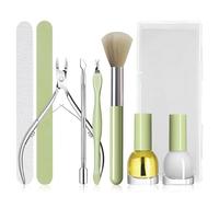 Kit Manicure Professionale, Rimuovi Cuticole Unghie, 8 Pezzi Set di Rimozione Cuticole, con Taglia Cuticole Professionale, Lime Unghie, Togli Cuticole Unghie, Cuticle Remover, Olio Cuticole