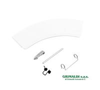 KIT MANIGLIA BIANCA SPORTELLO OBLÒ LAVATRICE REX ELECTROLUX 4055128930 ORIGINALE